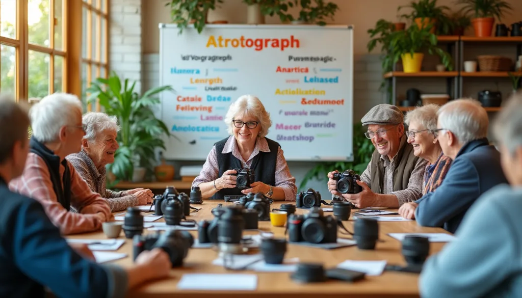 découvrez notre atelier photo spécialement conçu pour les seniors, où vous apprendrez les bases de la photographie dans une ambiance conviviale et détendue. profitez de moments agréables tout en développant votre créativité et en améliorant vos compétences photographiques.