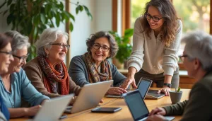 Cours d’initiation au numérique pour seniors : apprendre à son rythme et sans stress