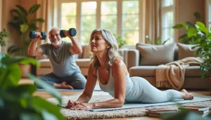 Exercices physiques pour les seniors : des routines de fitness à pratiquer chez soi